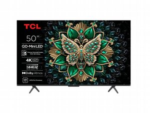 טלוויזיה חכמה TCL 50" Mini UHD QD-Mini Led Google TV 50C61K טלוויזיה חכמה TCL 50" Mini UHD QD-Mini Led Google TV 50C61K